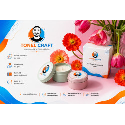 Lumânare parfumată Travel Tonel Craft 100g, ceară naturală de soia, handmade, mai multe arome disponibile