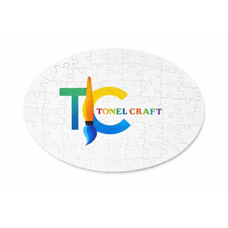 Puzzle oval personalizat