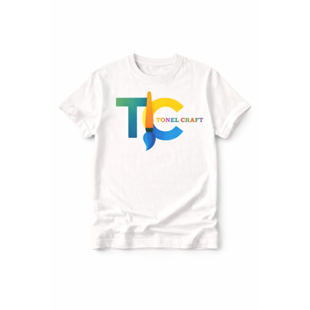 Tricou alb personalizat cu design propriu