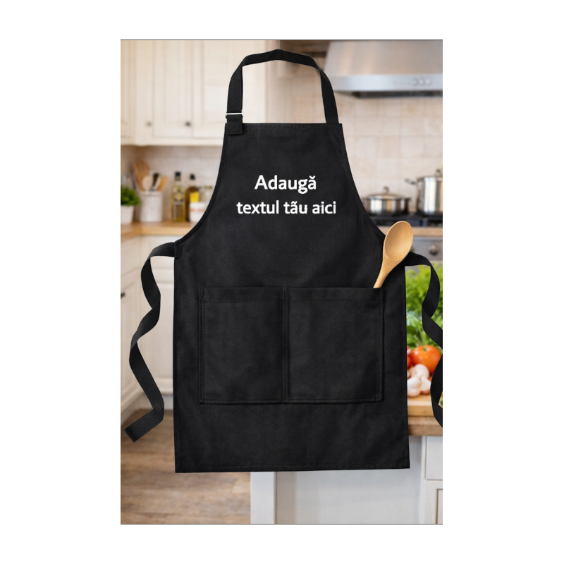 Șorț personalizat pentru bucătărie sau atelier personalizat cu text