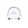 Placă de ardezie semirotundă personalizabilă  cu text